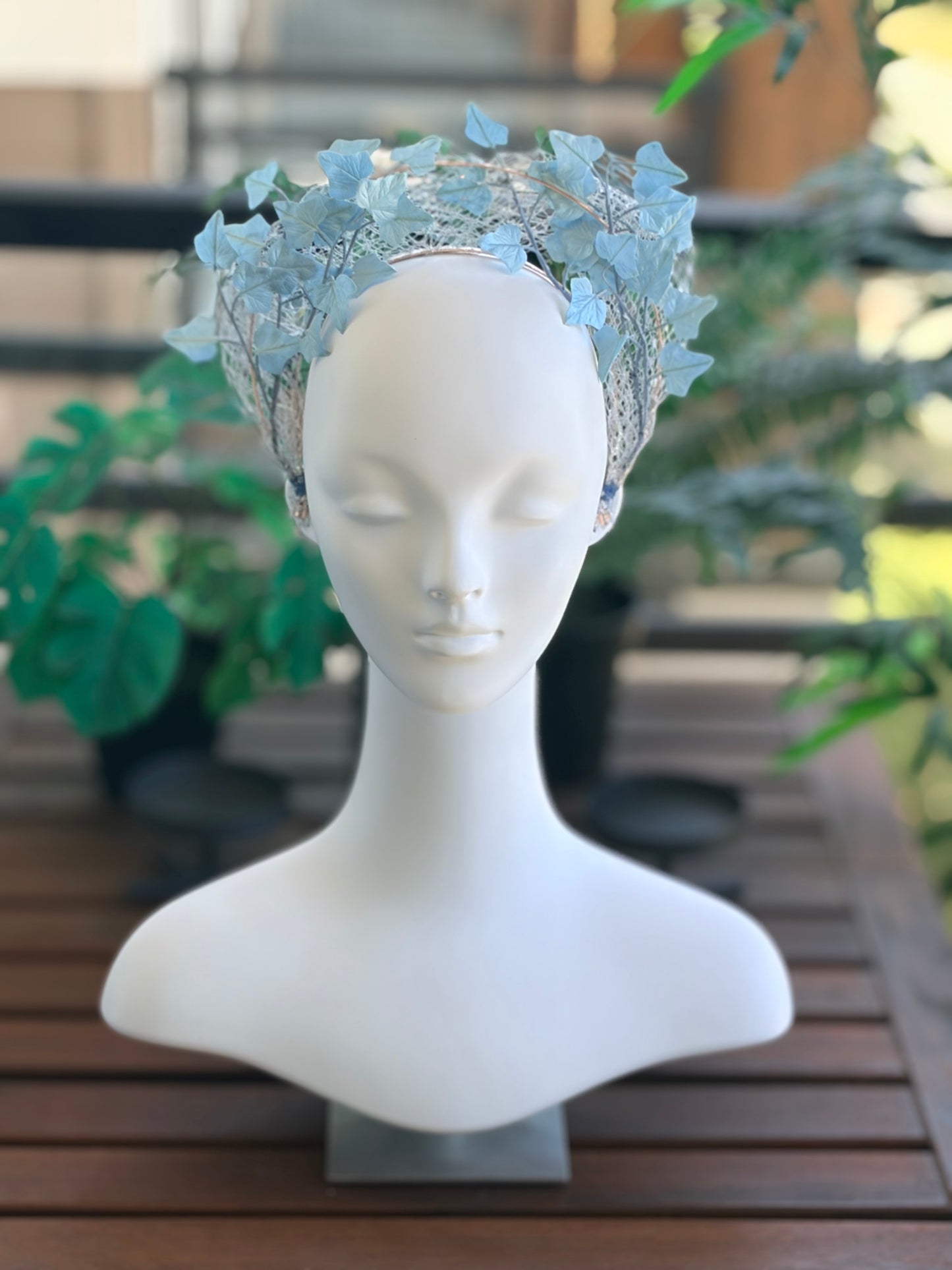 Powder Blue Ivory Crown