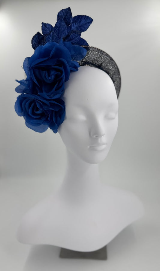 Blue Rose Headband Fascinator